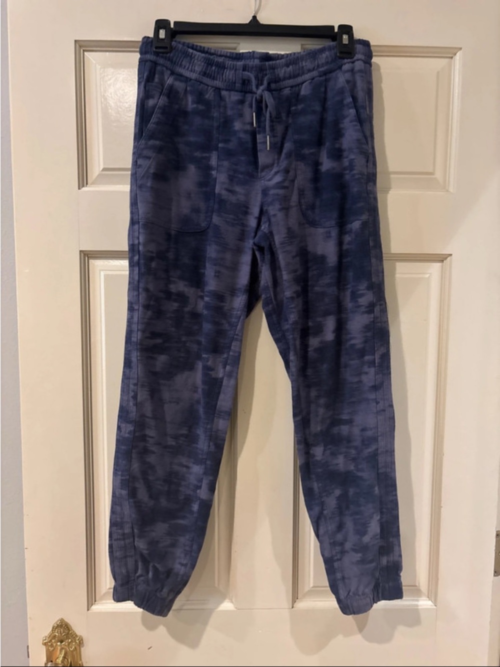 Athleta Men's Navy Tie-Dye Jogger Sweatpants